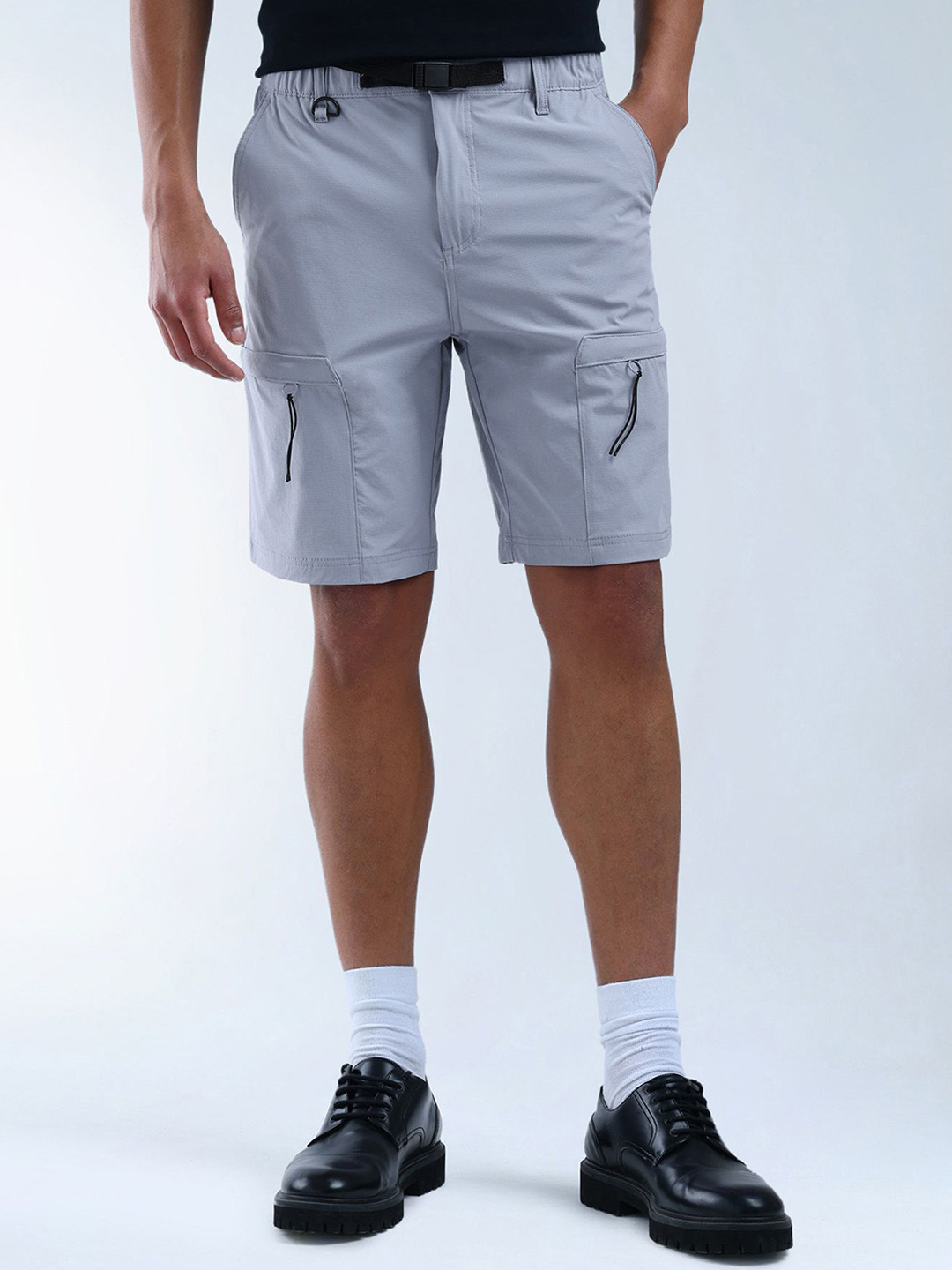Flying Machine Men Printed Cargo Shorts