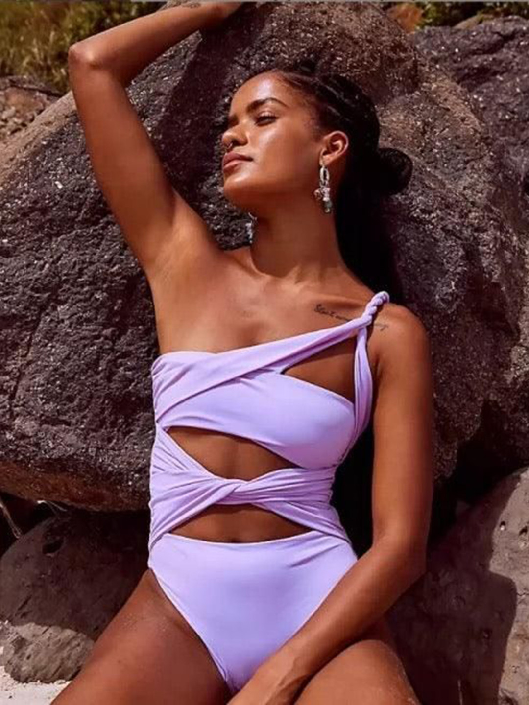 Miss Mosa By Akanksha  Women lilac Sula Lilac One Piece Swimsuit