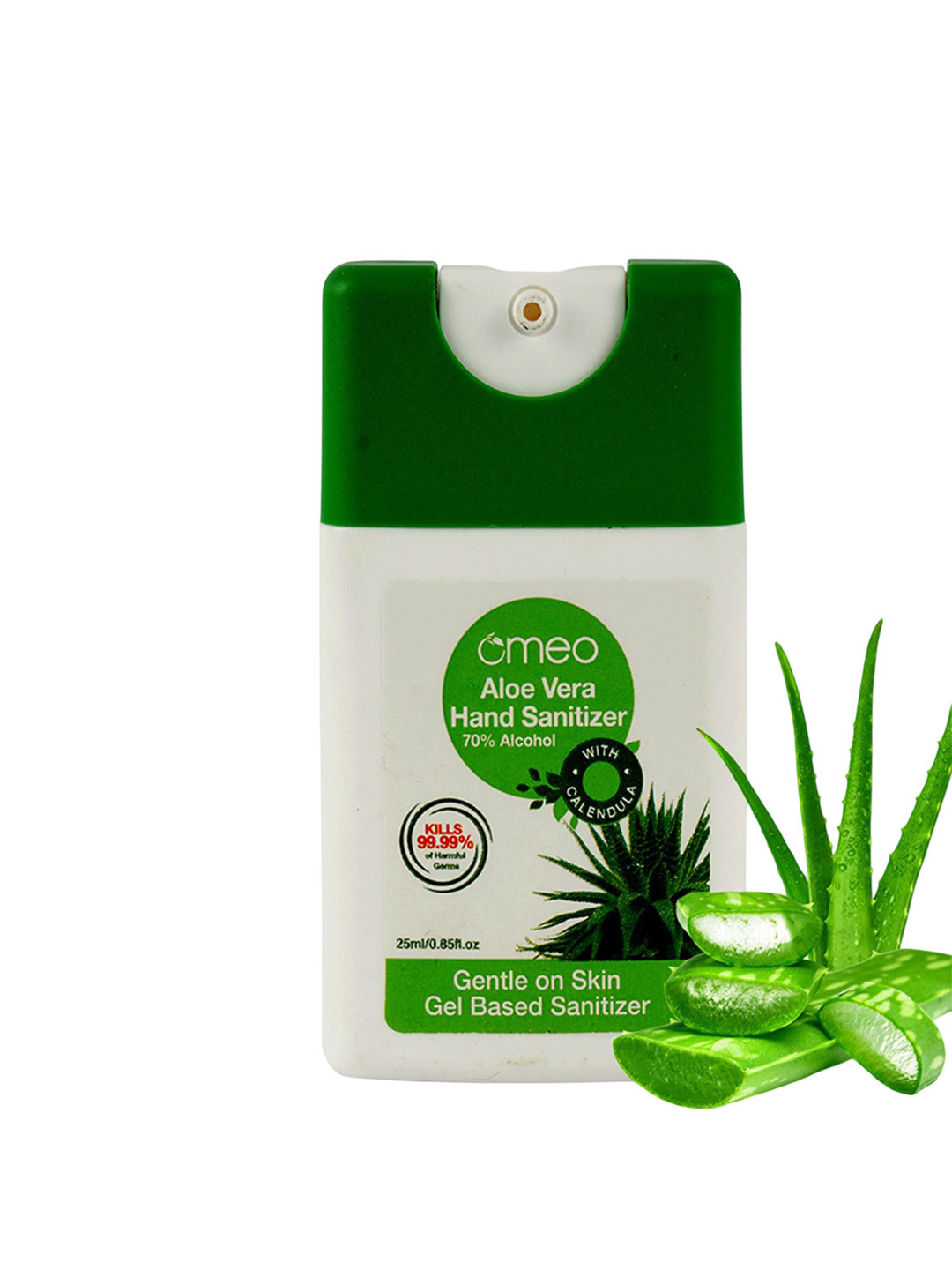 Omeo Aloe Vera Pocket Hand Sanitizer Gel With Calendula - 25 ml