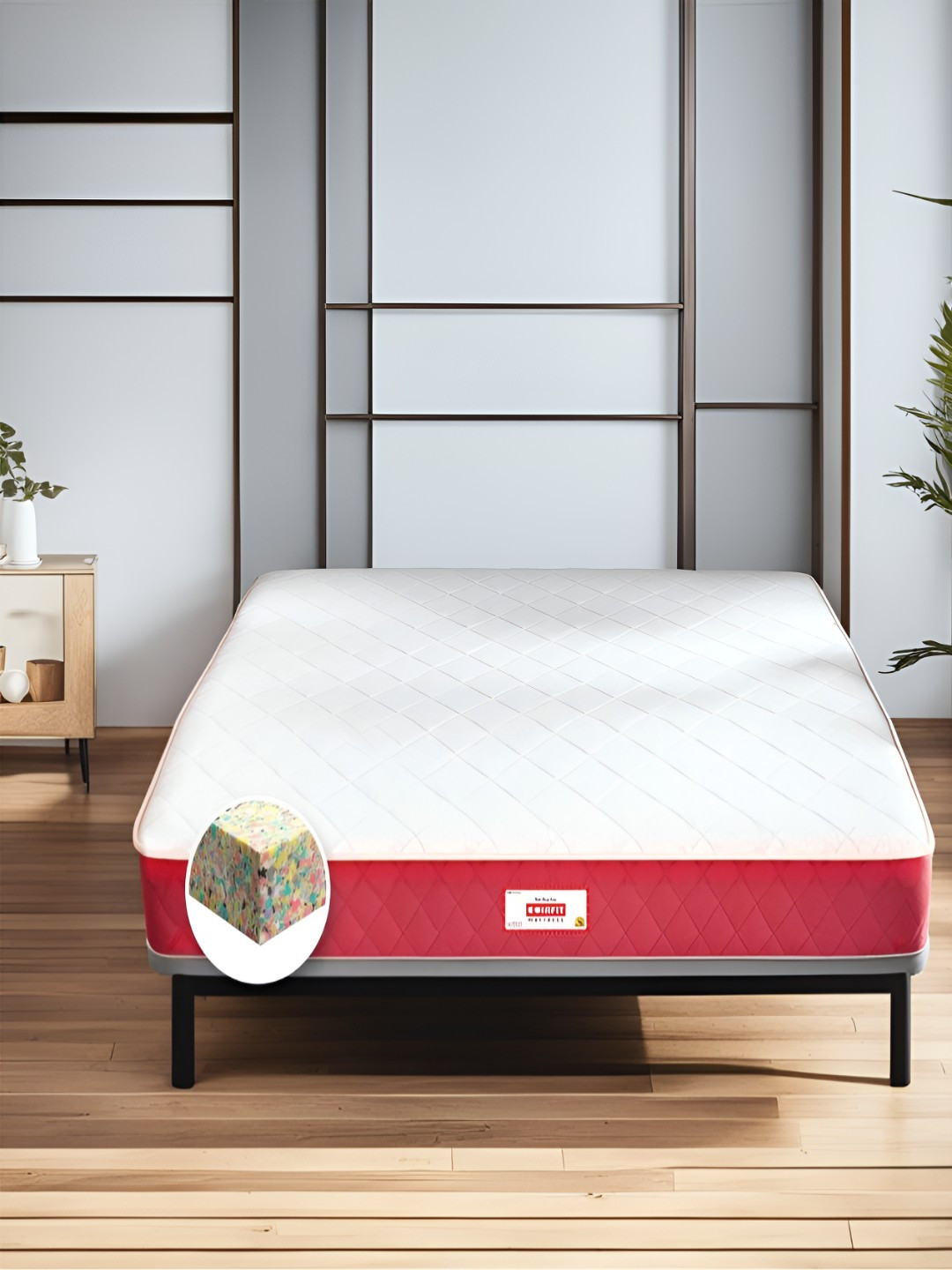 BONE ZONE with REBOTECH Tech.Bonded Foam Queen Size 6 Inch Mattress (72X60 Inches)