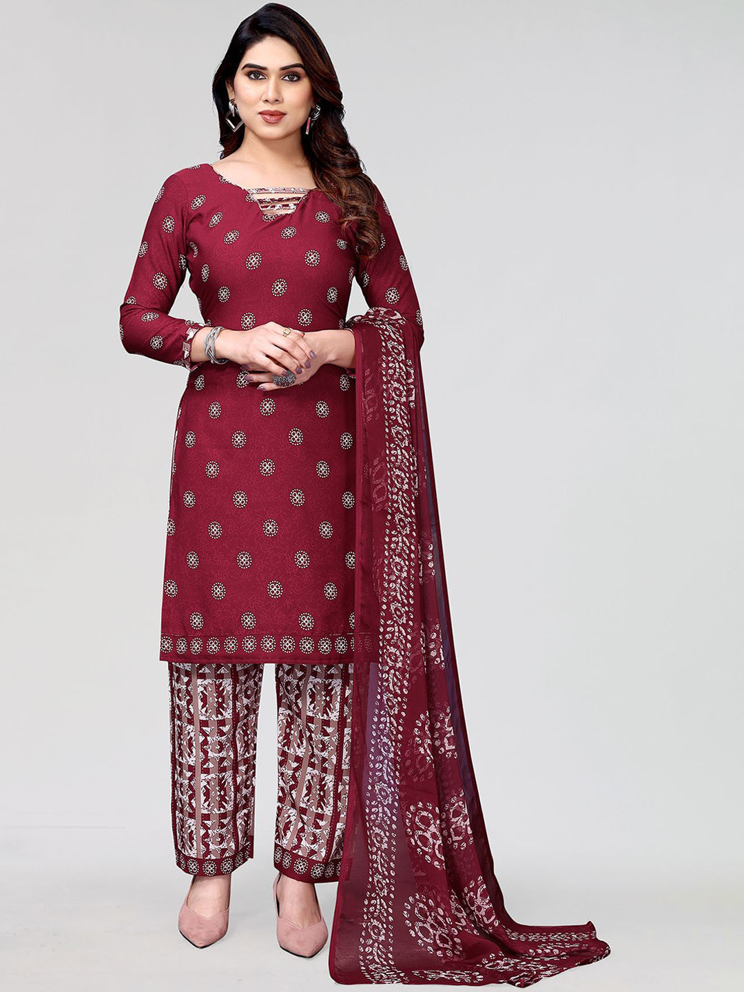 Moda Rapido Printed Floral Unstitched Dress Material