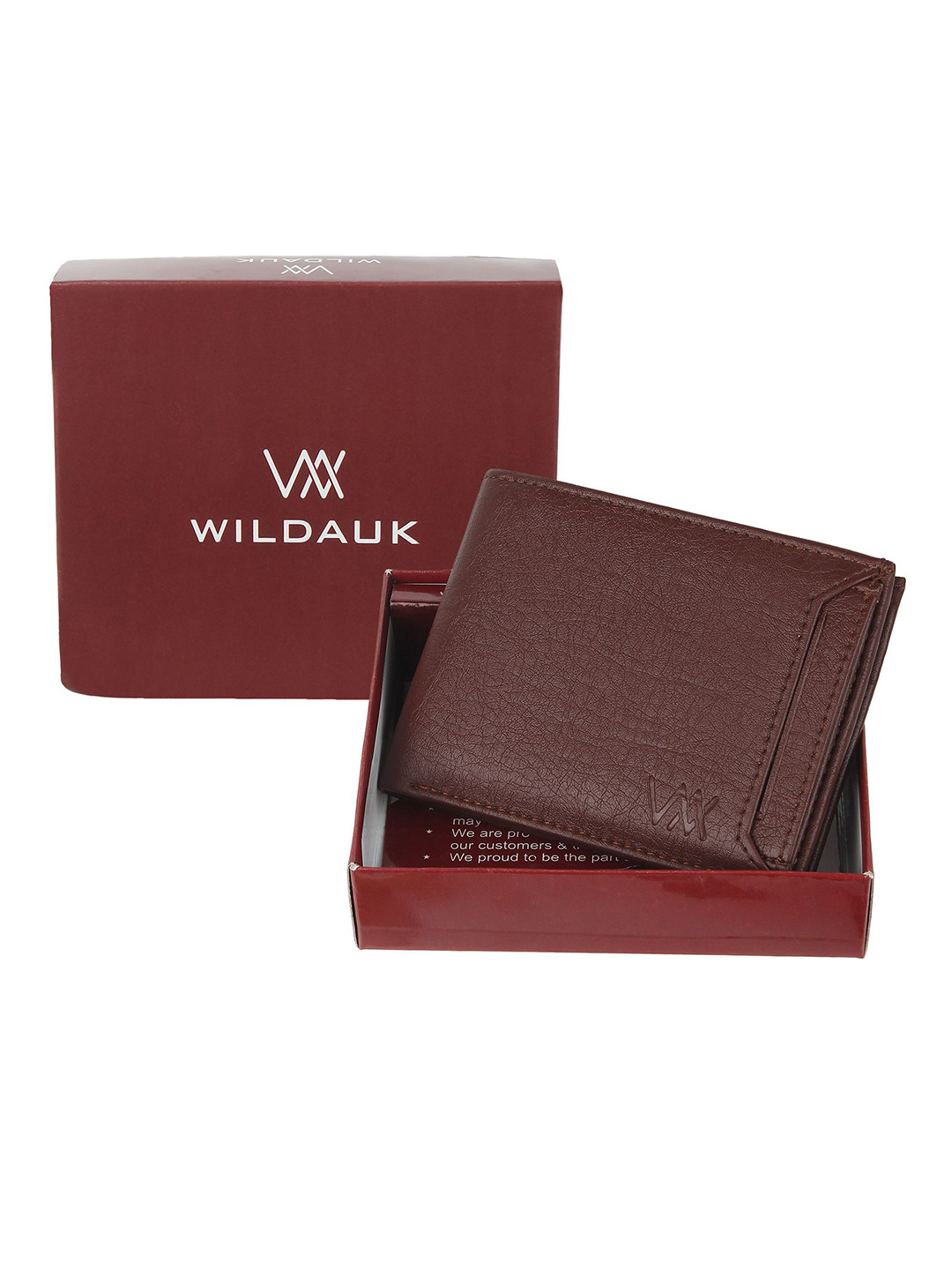 WILDAUK Men Textured Two Fold Wallet