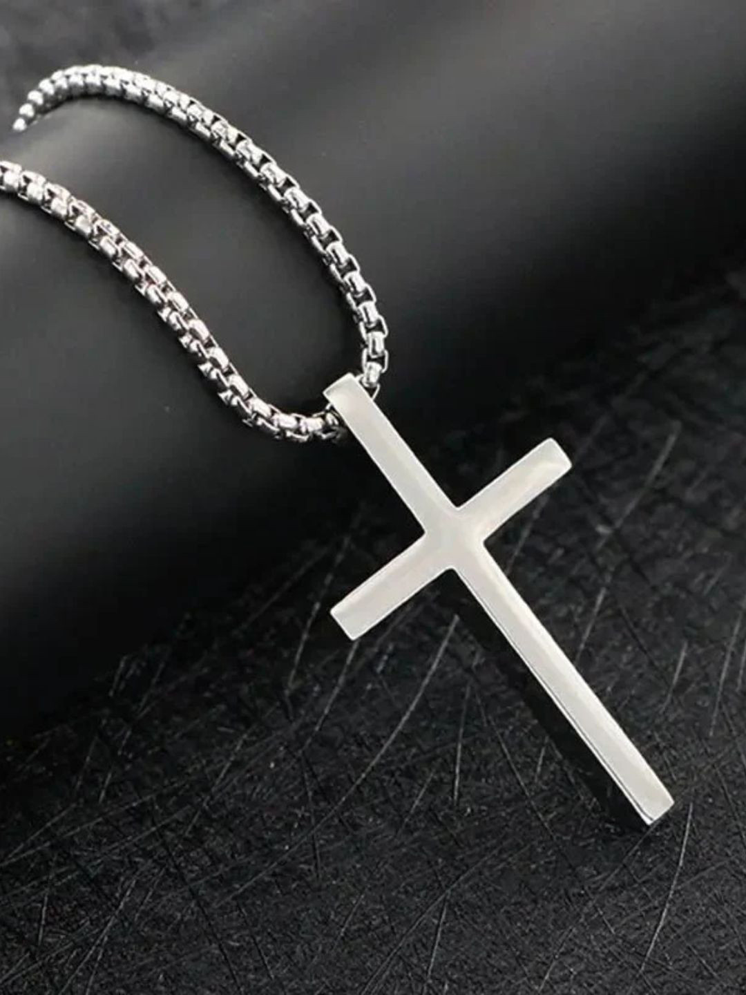 FAB COUTURE Stainless Steel Cross Shaped Pendants