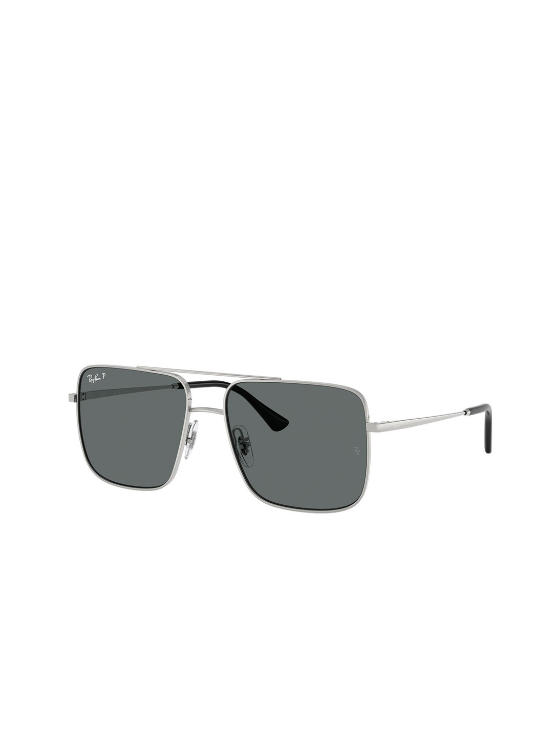 RAY-BAN Pulse Unisex Polarized Grey Lens Square Sunglasses - 0RB3758003/8156