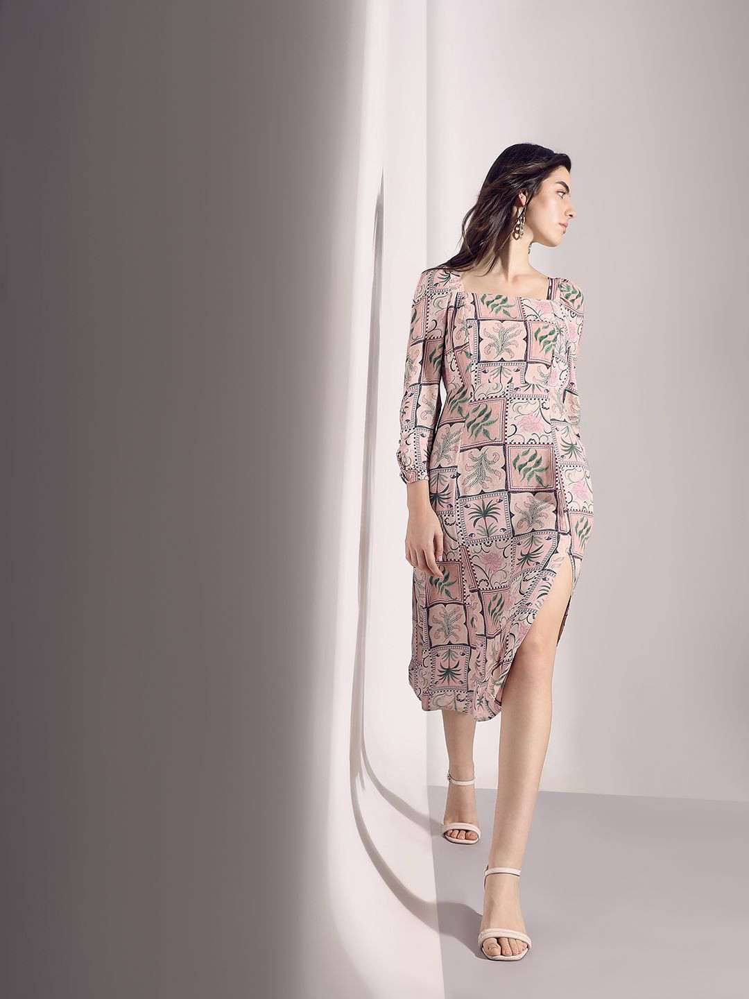 Vero Moda Floral Printed A-Line Dress