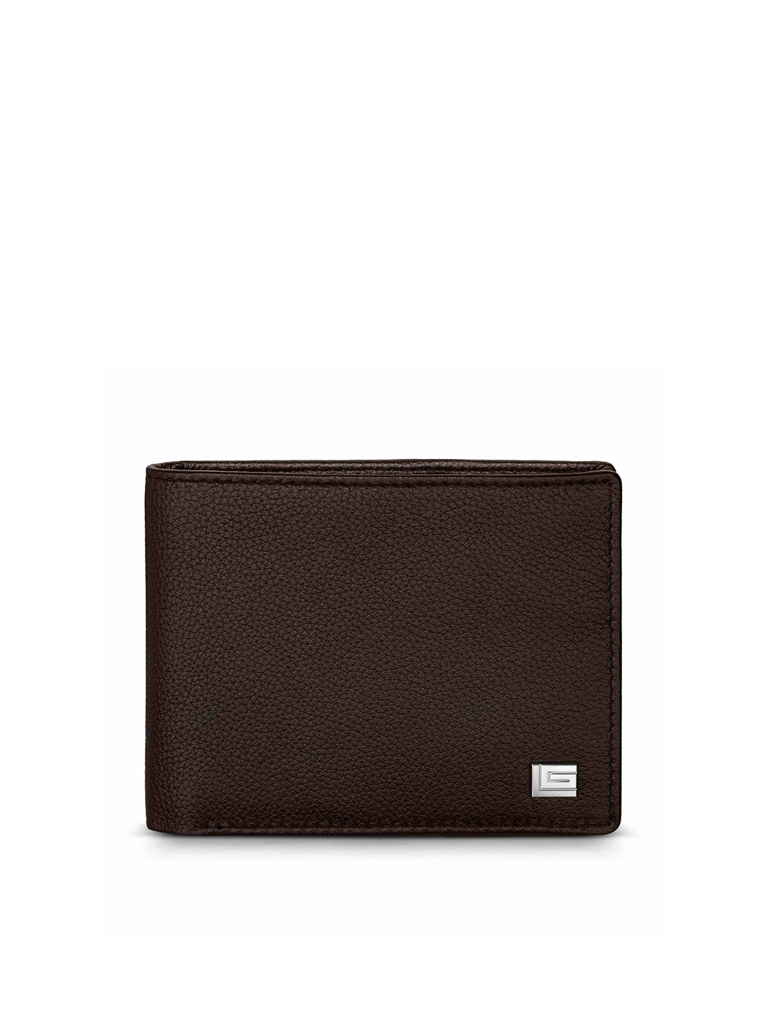 Guy Laroche Men Textured Leather Two Fold Wallet