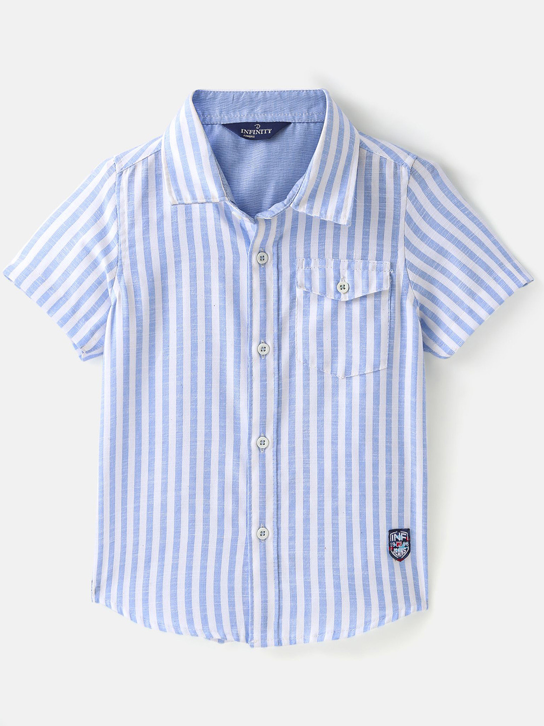 Infinity Boys Opaque Striped Casual Shirt