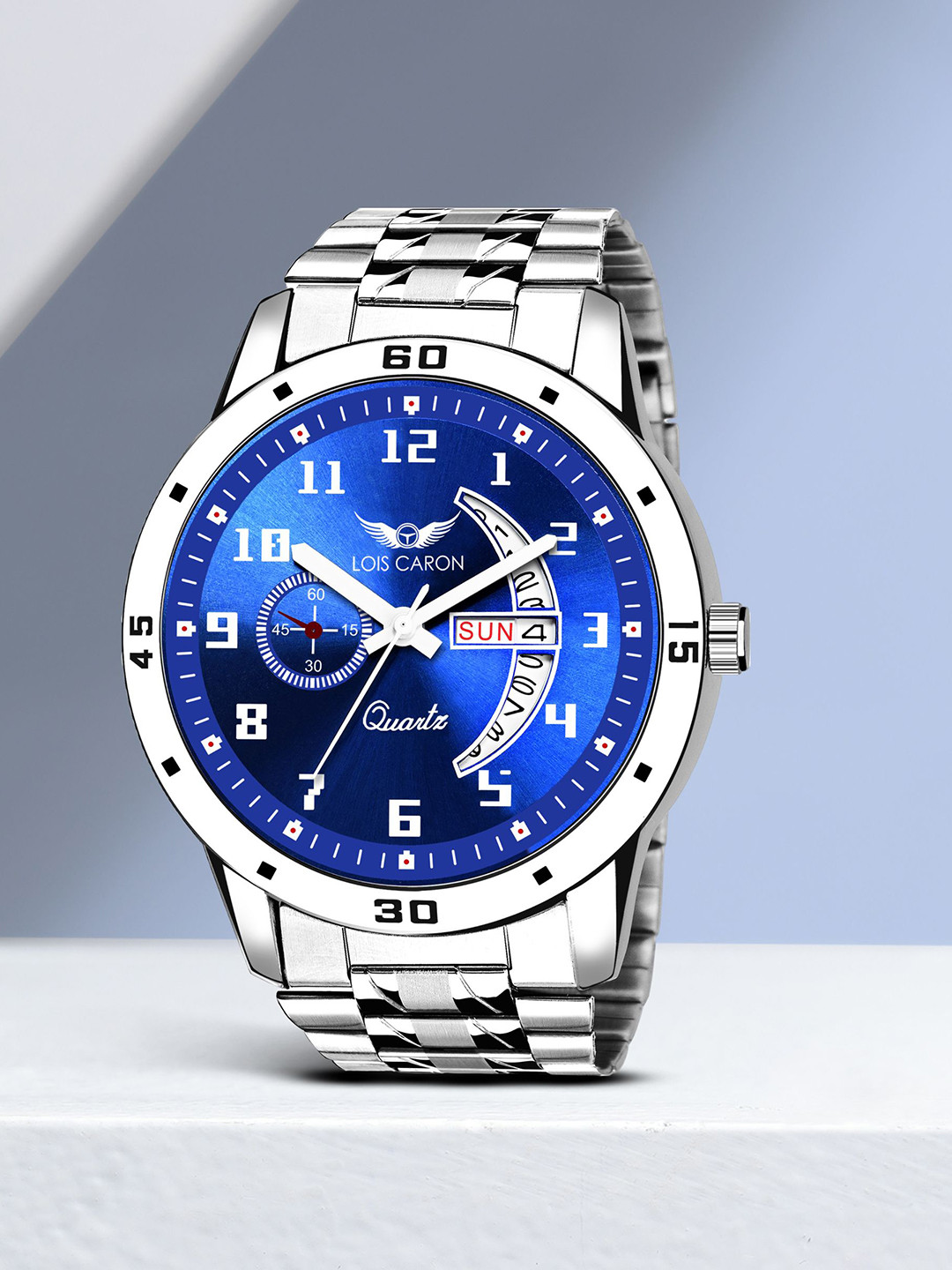 LOIS CARON Unisex Printed Dial & Reset Time Analogue Watch LCS_8188