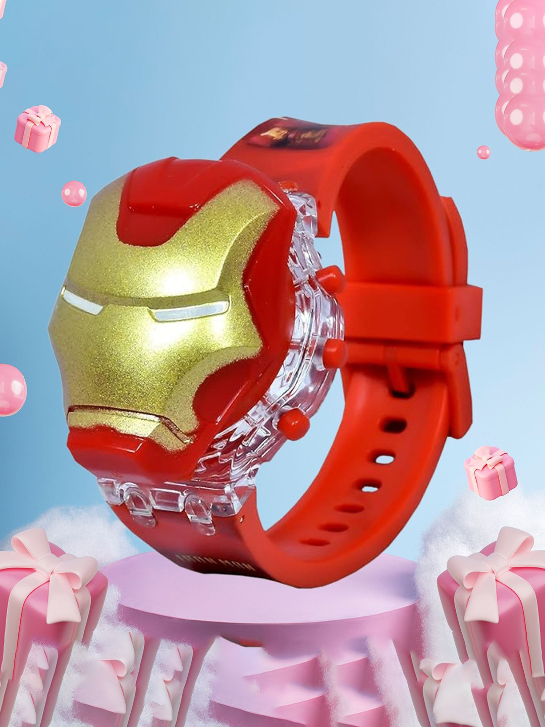 SWADESI STUFF Unisex Kids Dial & Straps Digital Automatic Watch 3D IRONMAN 991