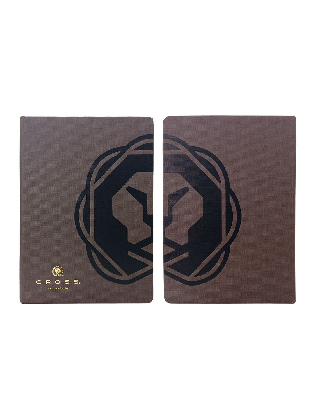 Cross Men Set Of 2 Chrome Ball Pen & Note Book Gift Set