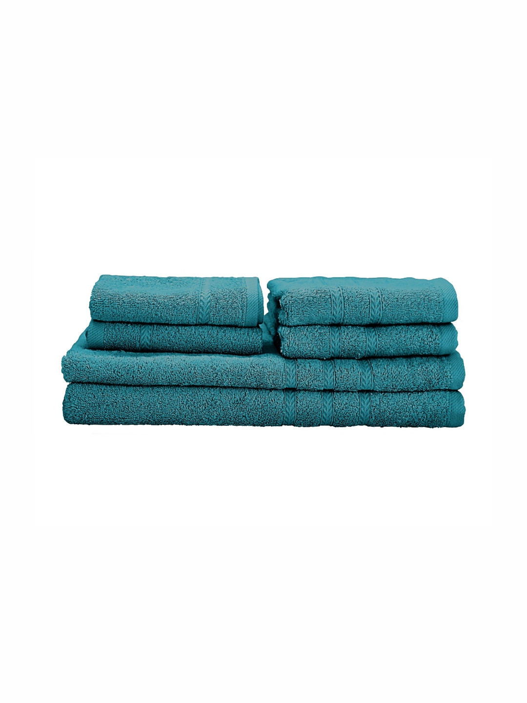 The Happy Pod 6 Piece Teal 530 GSM High Absorbent Bamboo Towel Set