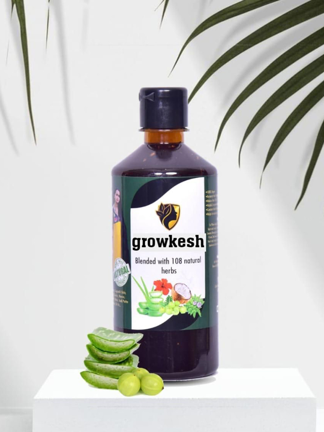 GROWKESH Herbal Adivasi Ayurvedic Hair Oil For Hair Growth - 250 ml