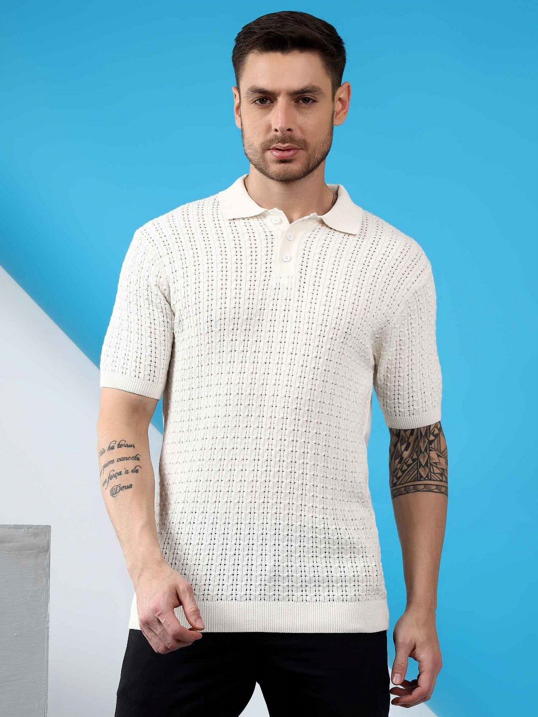 Kveto style redefined Men Polo Collar Pockets T-shirt