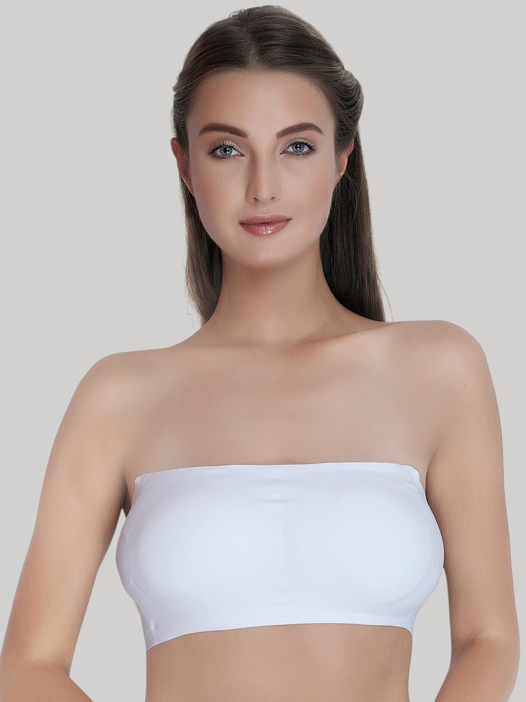 PLUMBURY Medium Coverage Removable Padding All Day Comfort Bandeau Bra