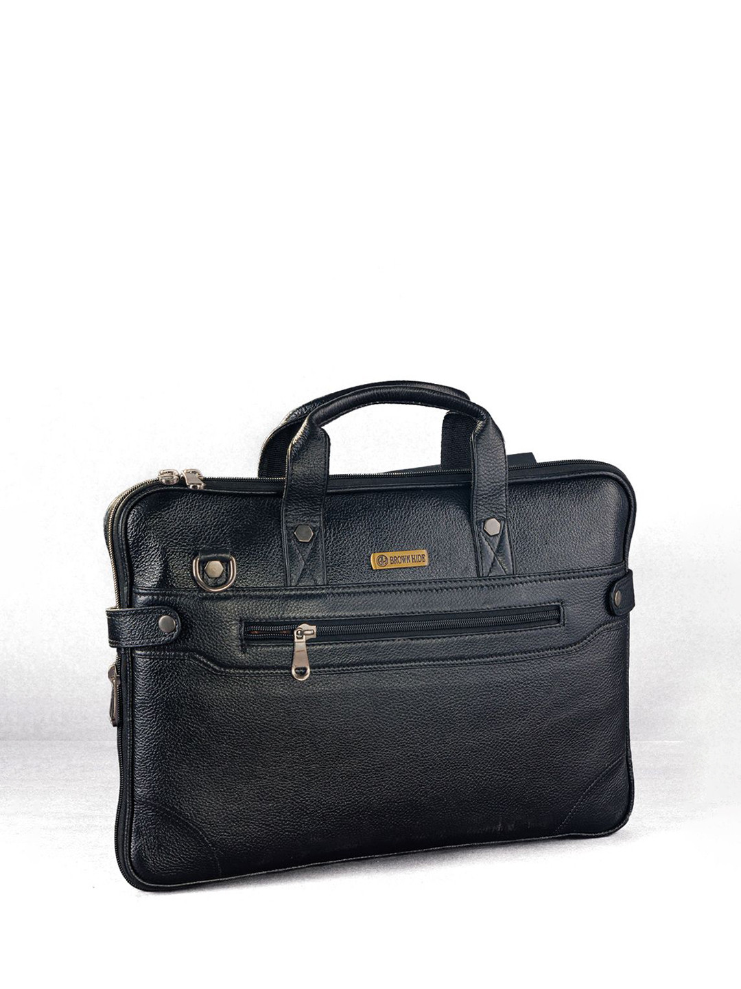 The Brown Hide Men Leather Laptop Bag