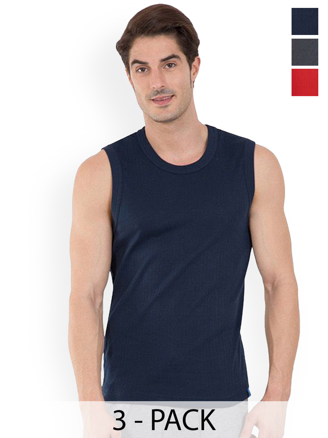COLORS by Rupa Frontline Pack Of 3 Tank Vest