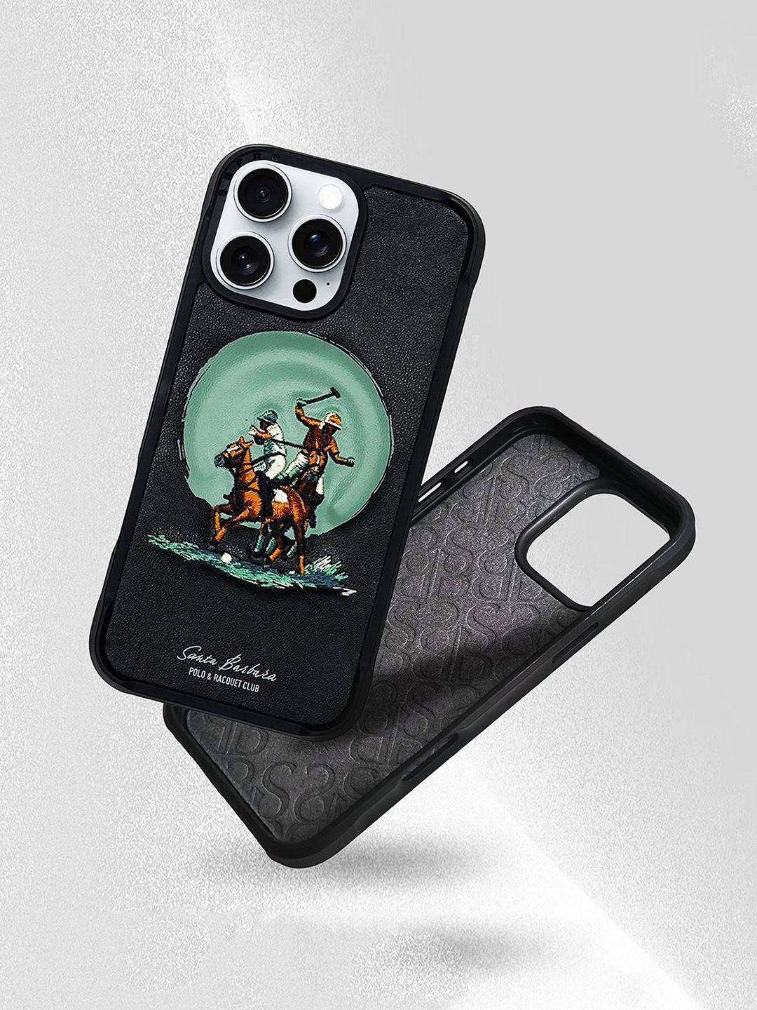 TREEMODA Leather Embroidered Magsafe iPhone 16 Promax Back Case