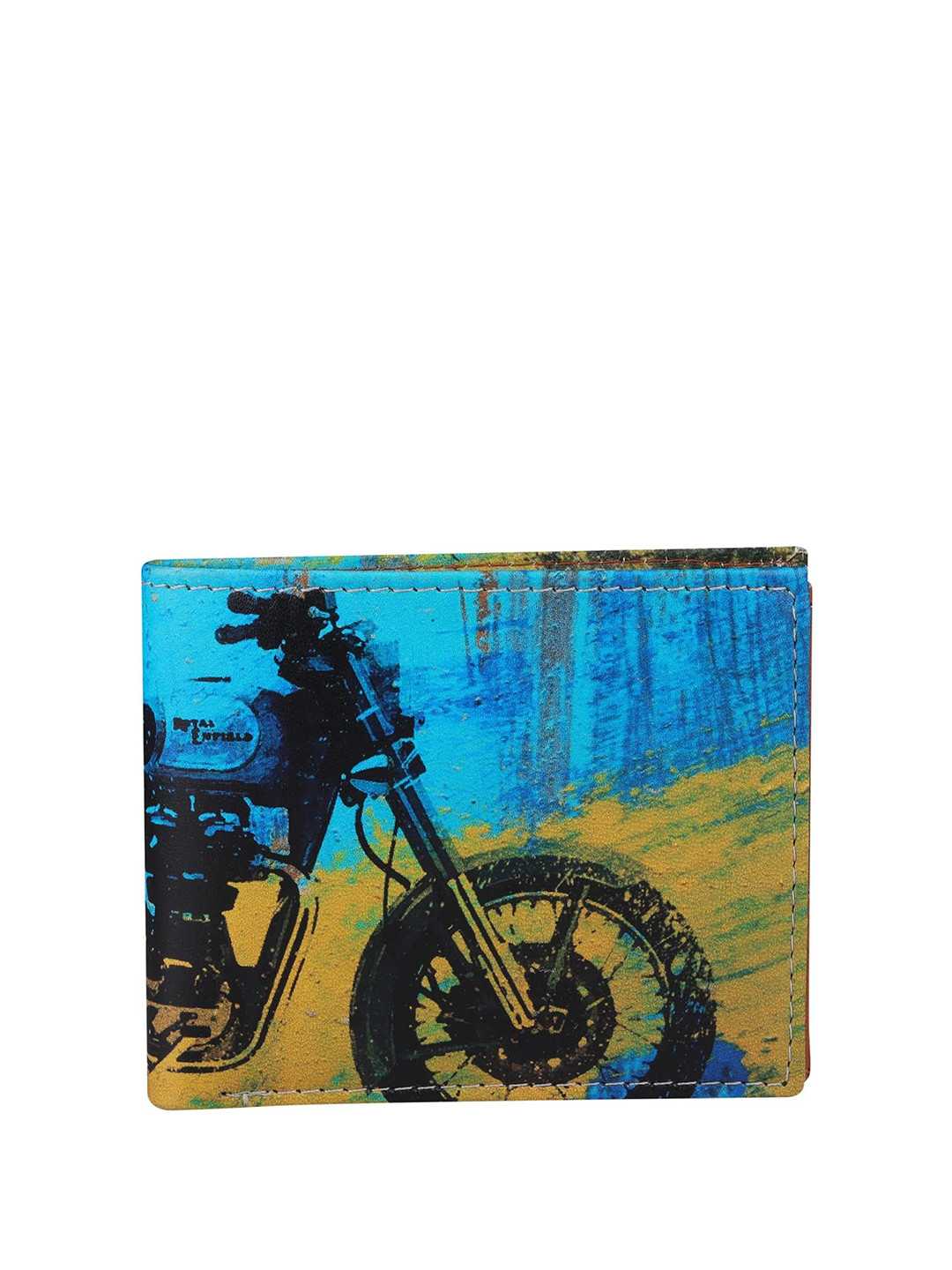 TEMIER Men Graphic Printed Canvas Two Fold  Formal Wallet