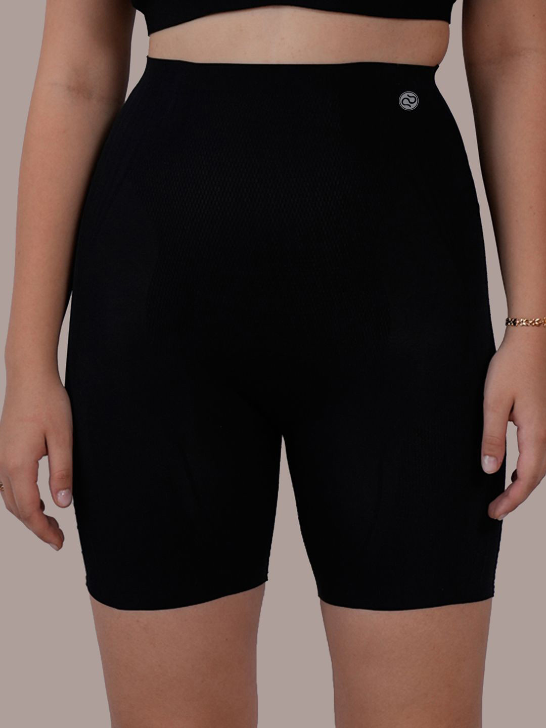 Soie Women Seamless High Waist Tummy Hip & Thigh Control Compression Shaper Shorts