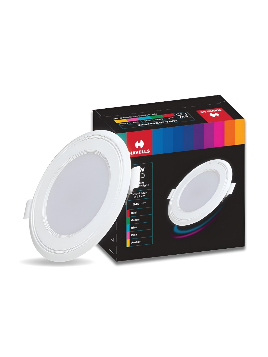 Havells Luna 6W Round Electrical Downlight