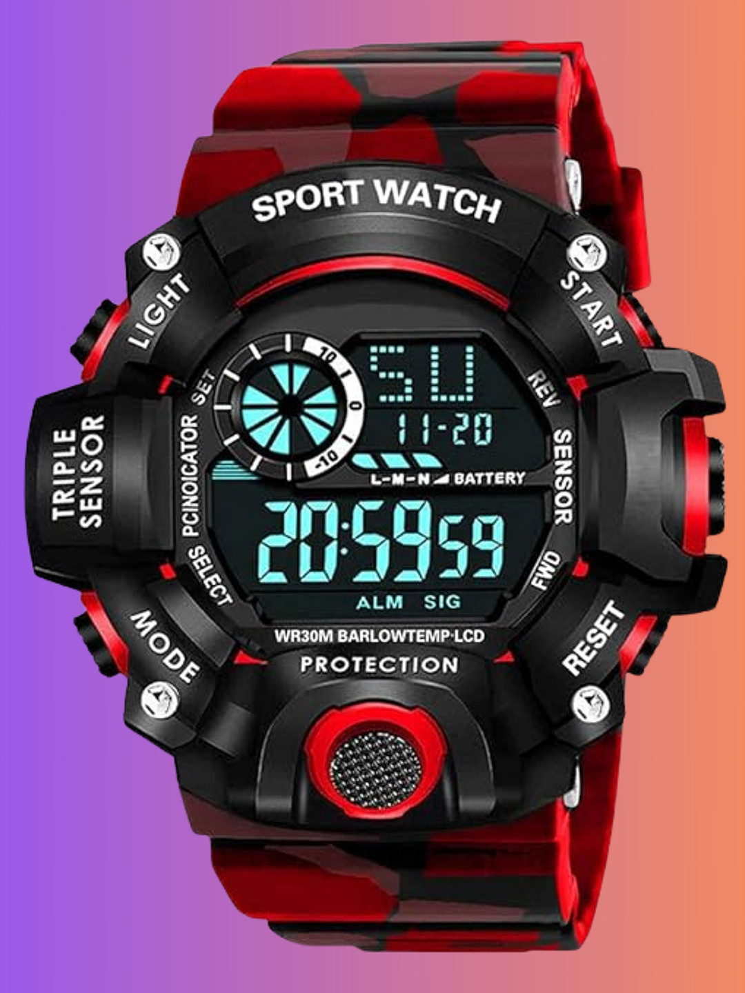 SWADESI STUFF Kids Dial & Bracelet Style Straps Analogue Automatic Watch ARMY RED 2025