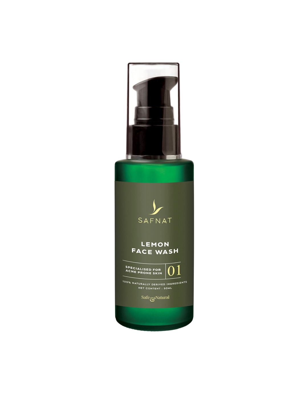 SafNat Lemon Skin Brightening Face Wash - 50 ml