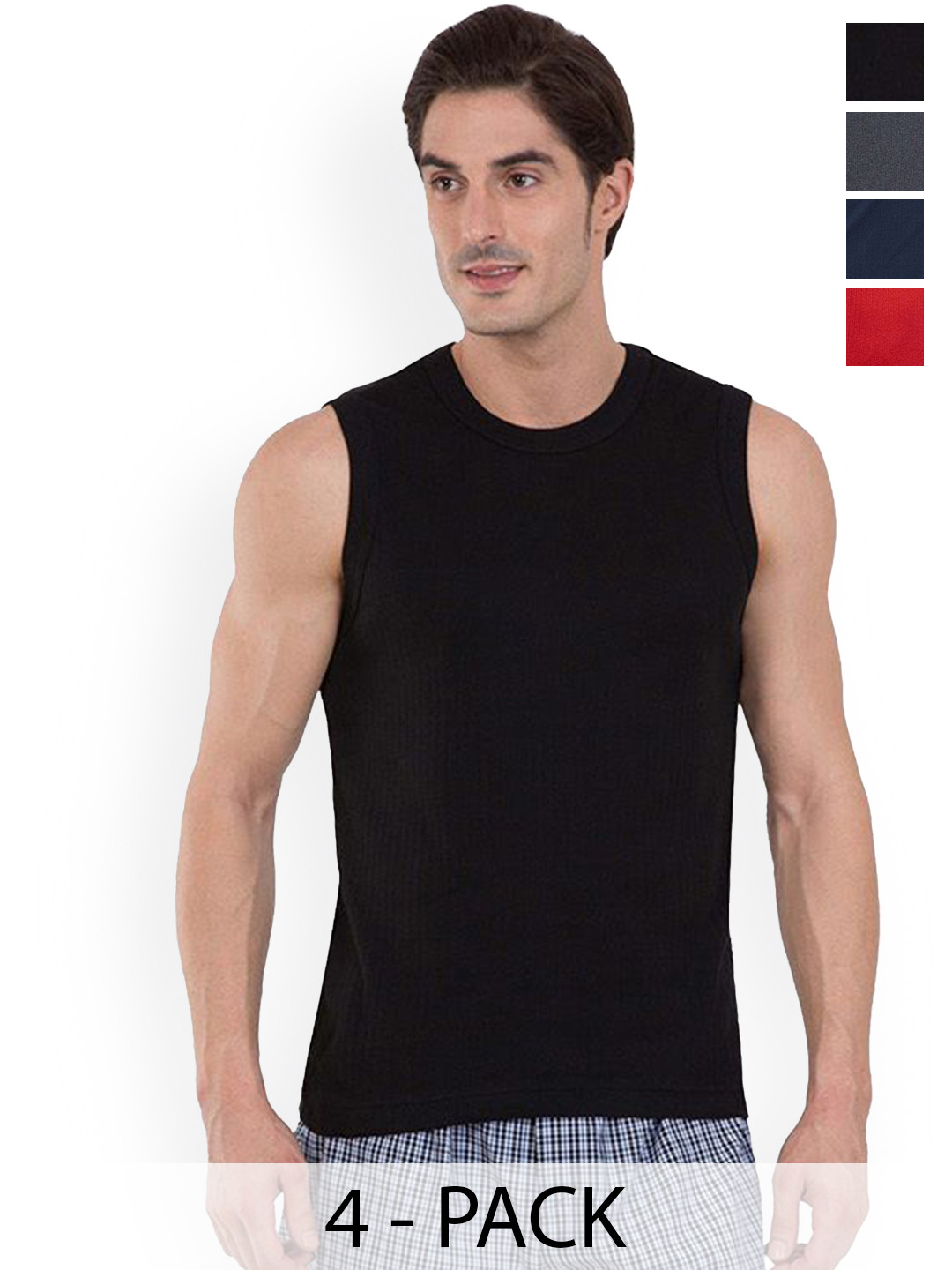 COLORS by Rupa Frontline Pack Of 4 Tank Vests