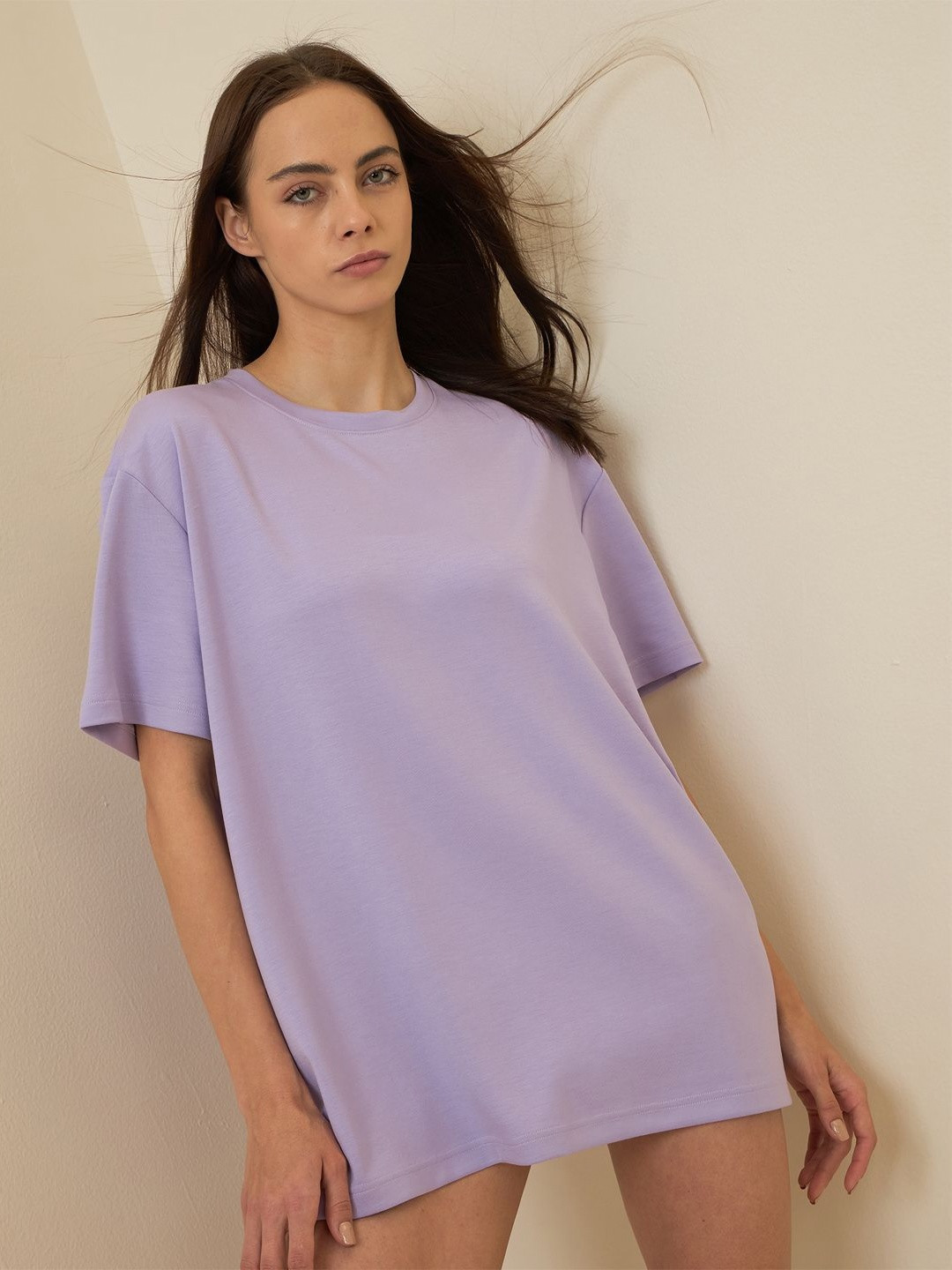 Sweet Dreams Women Drop-Shoulder Sleeves Pockets T-shirt