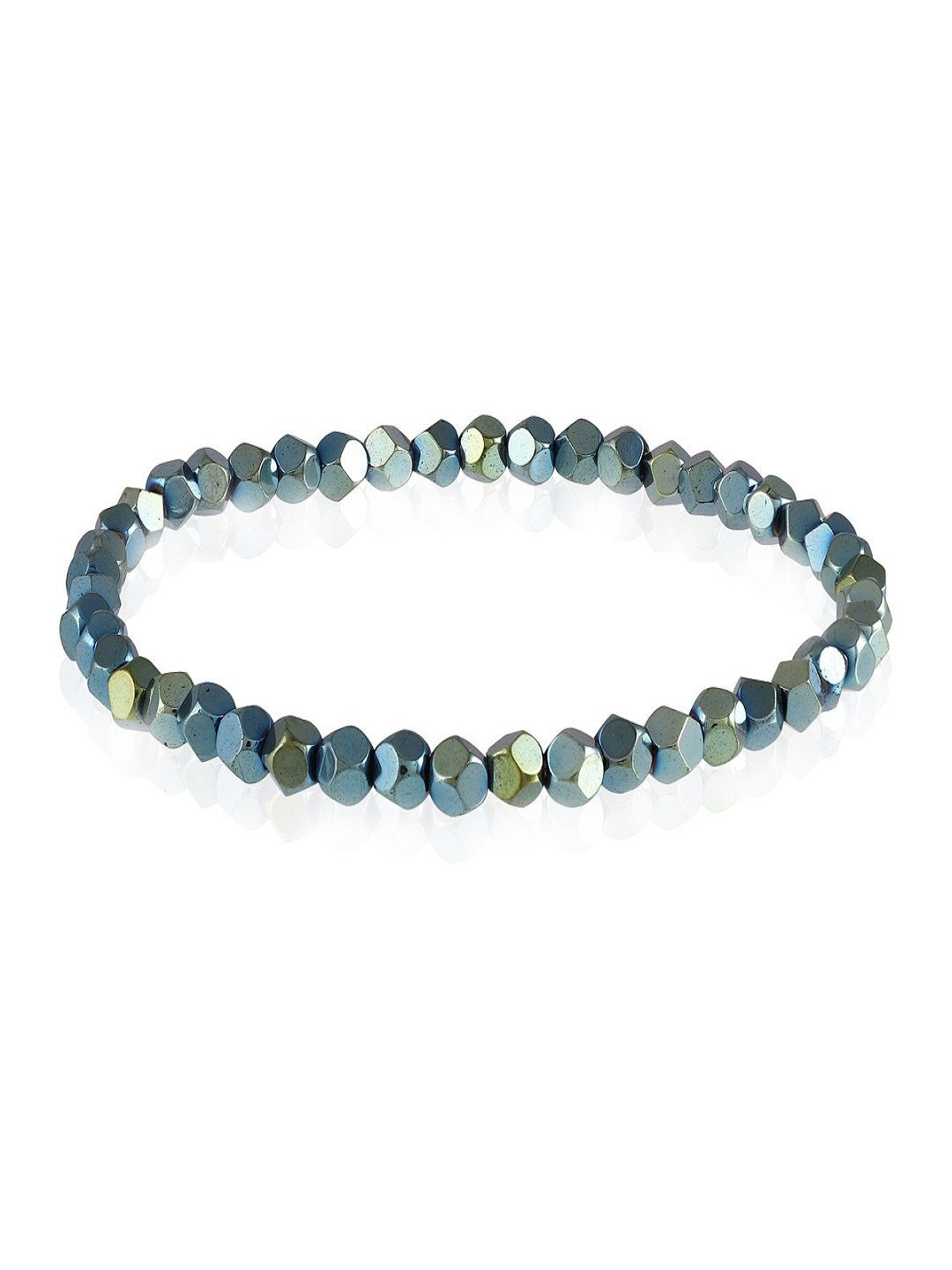 Nirvana Hematite Star Cut Beaded Elasticated Bracelet