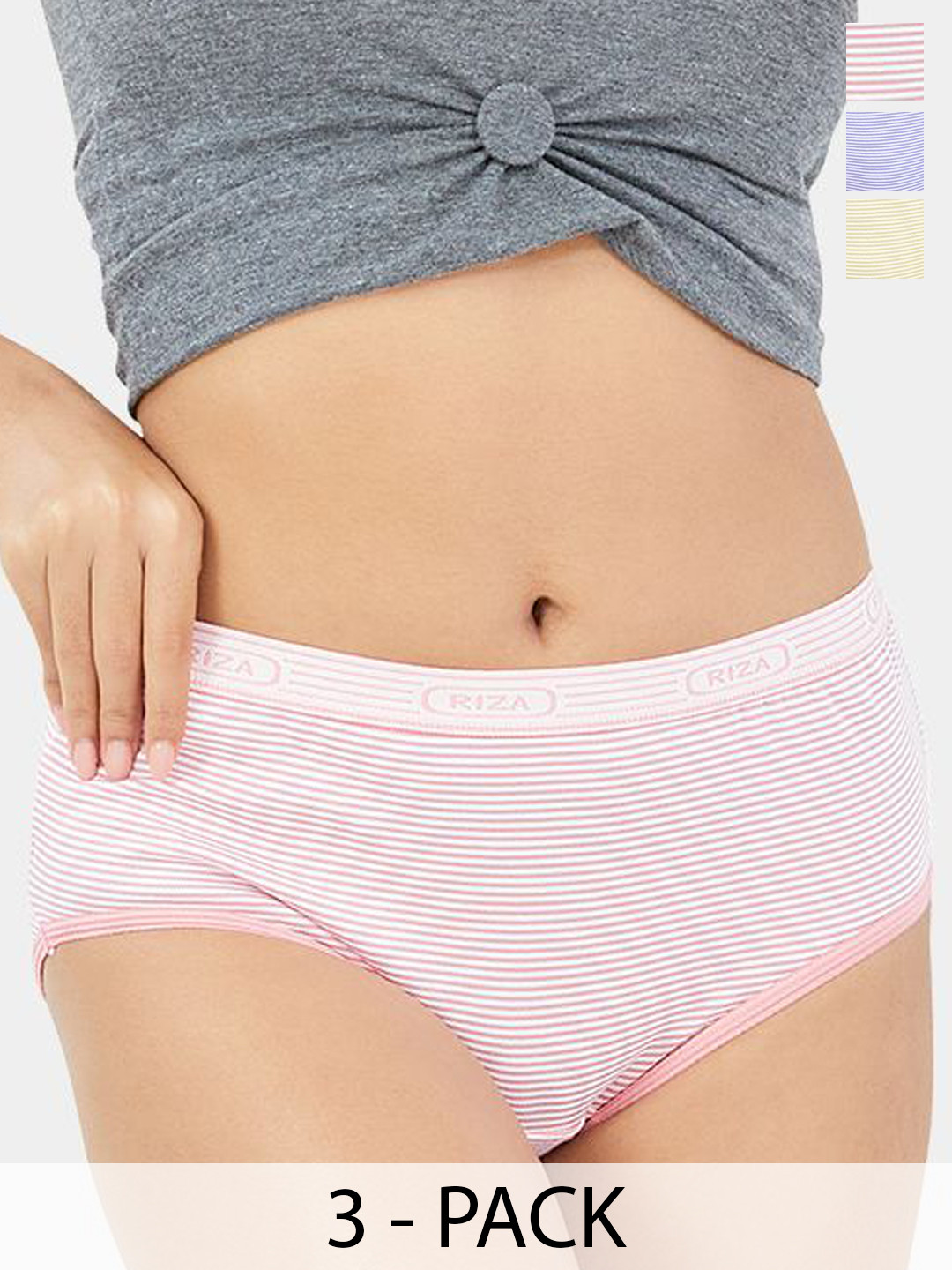 Trylo Rucha NXT Women Combed Cotton Thick Fabric Hipster Outer Elastic Briefs