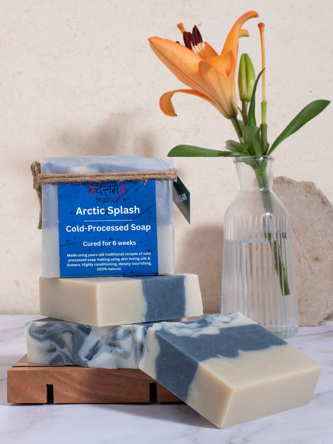 Desam Organics Arctic Splash Cold Process Artisanal Soap- 100 g