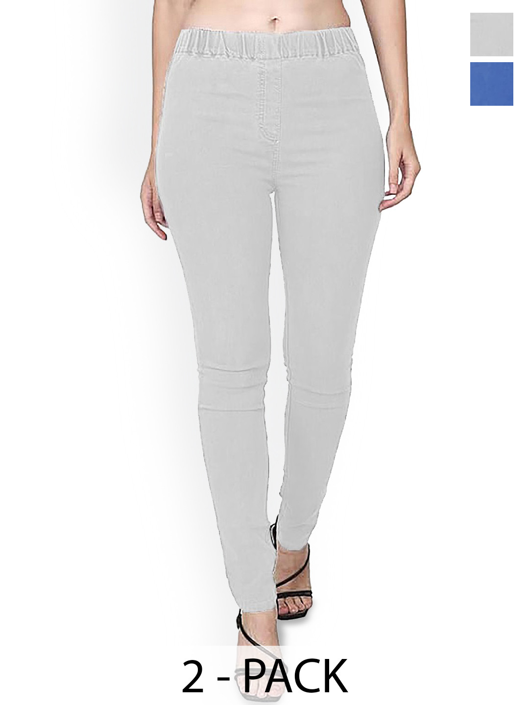 Trusha Dresses Women Pack of 2 Slim Fit Mid-Rise Stretchable Jeans