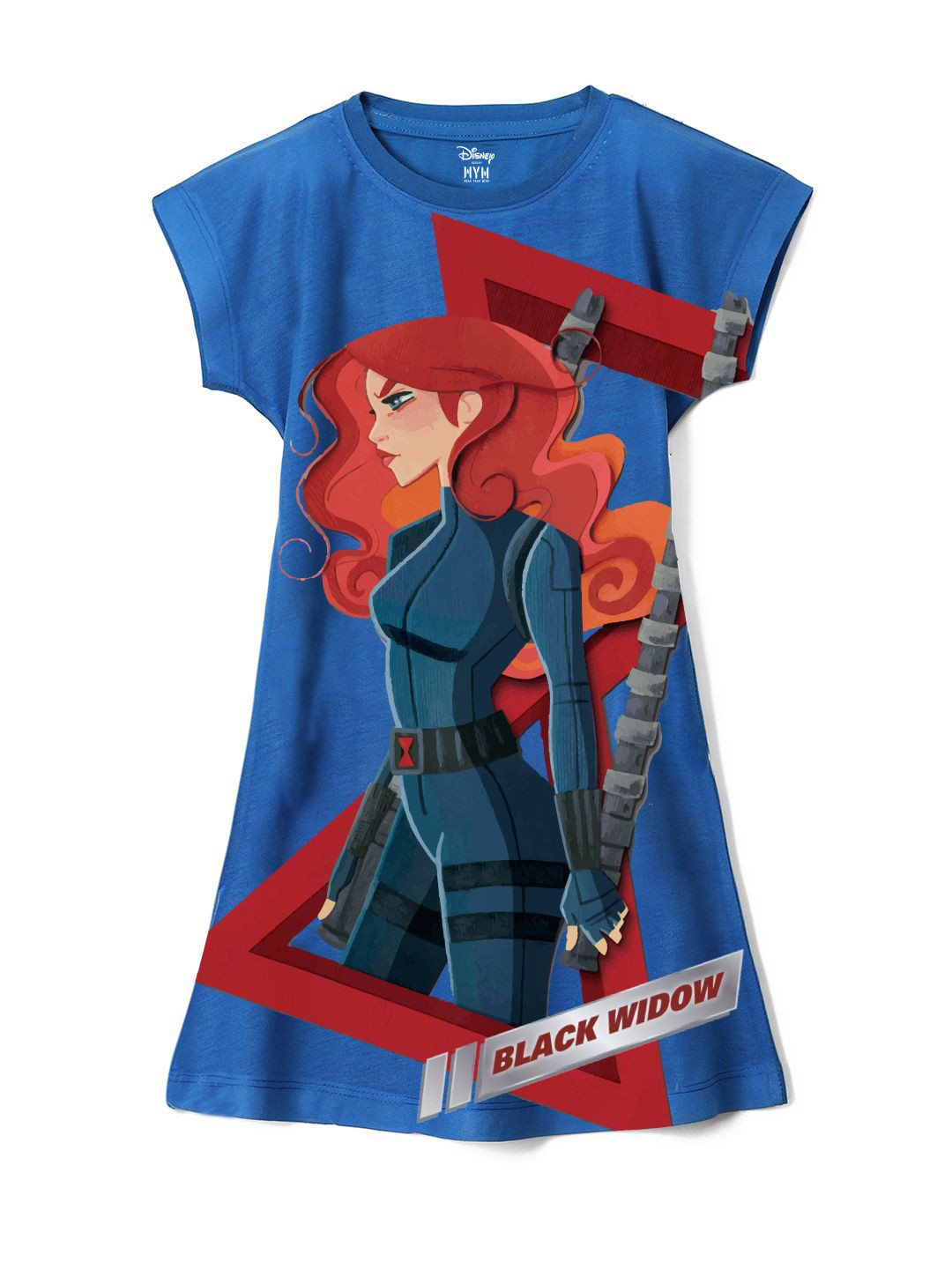 Wear Your Mind Girls Avengers Character Print T-shirt Dress