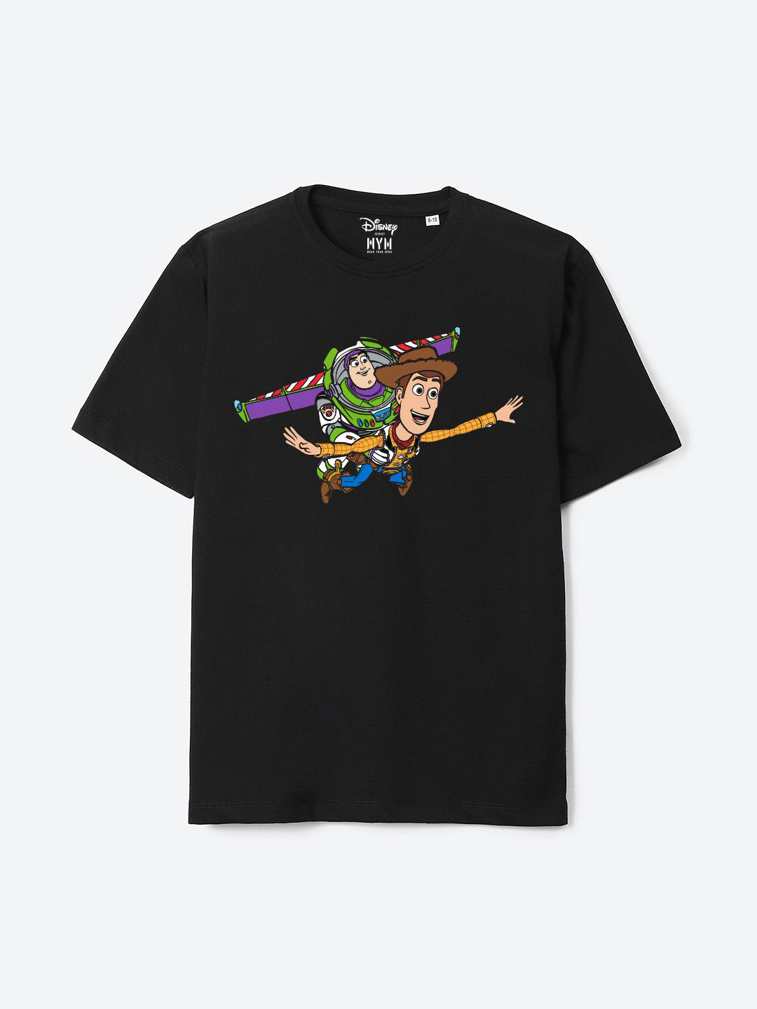 Wear Your Mind Boys Toy Story Printed Pure Cotton Applique T-shirt