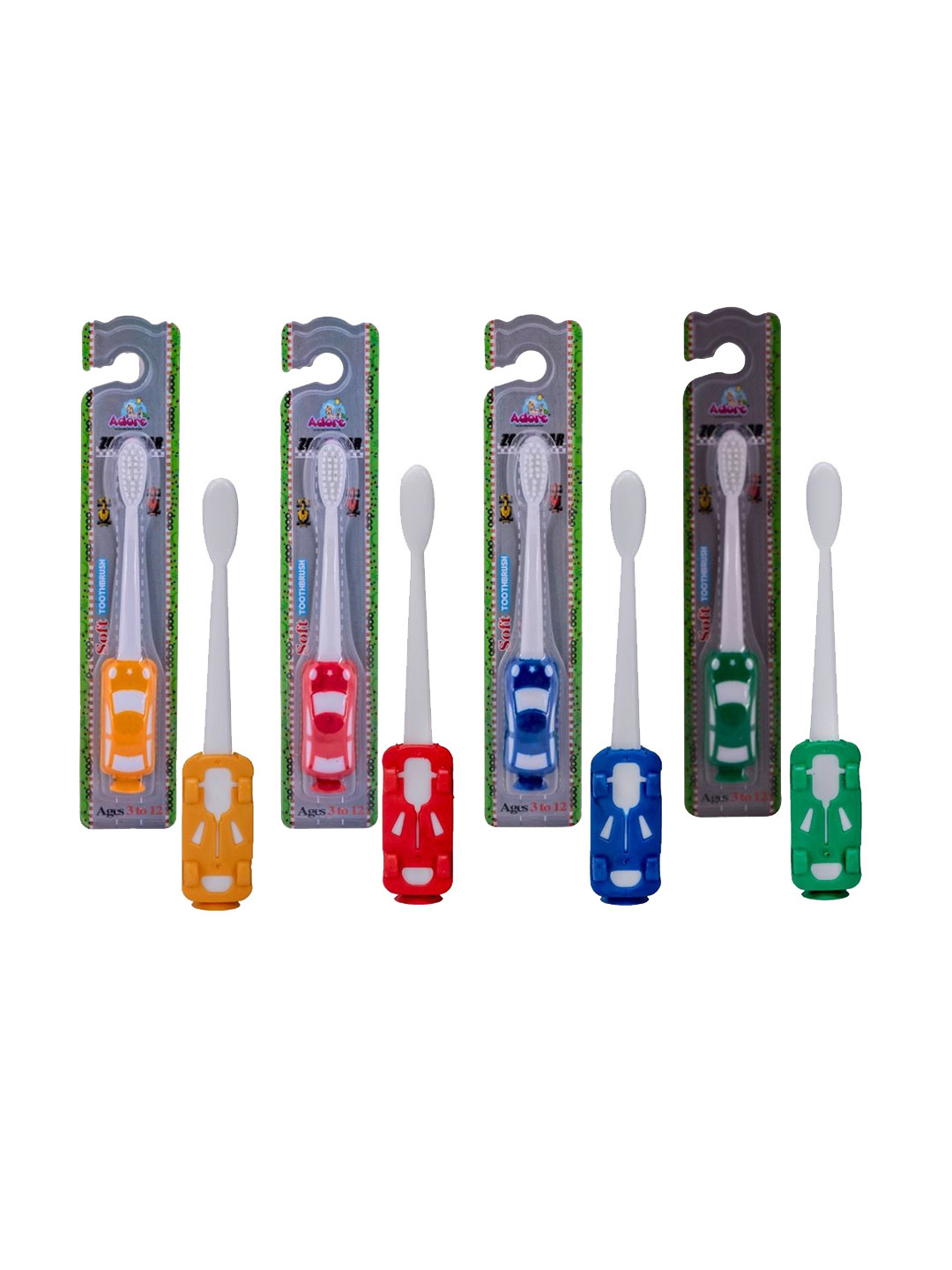 Adore Set Of 4 Zoom Kids Racking Toothbrush
