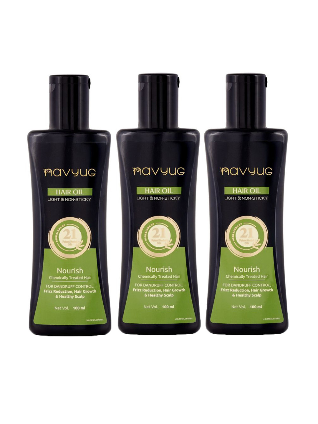 Leeford Set Of 3 Light & Non Sticky Hair Oil- 100 ml Each