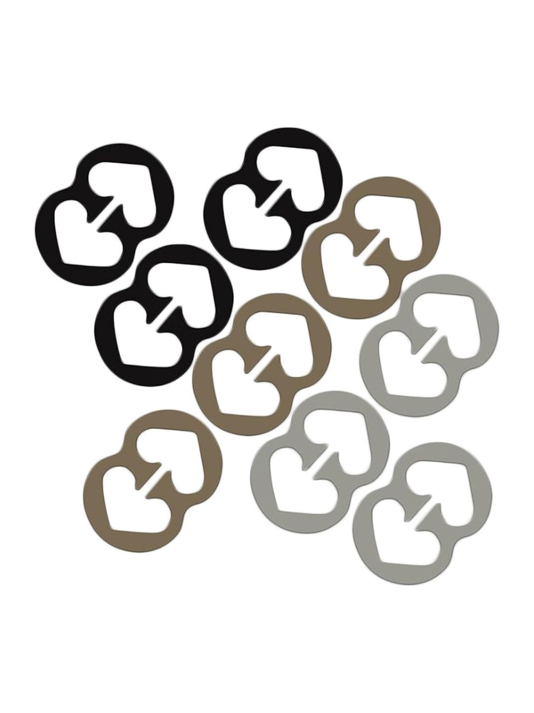 SECRETS BY ZEROKAATA Women Pack of 9 Pieces Racer Back Bra Strap Clips