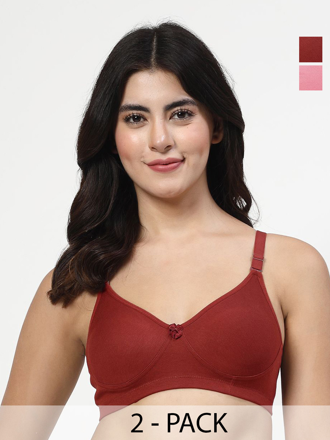 LILY Bra Coffee Seamless Non Padded T Shirt Bra