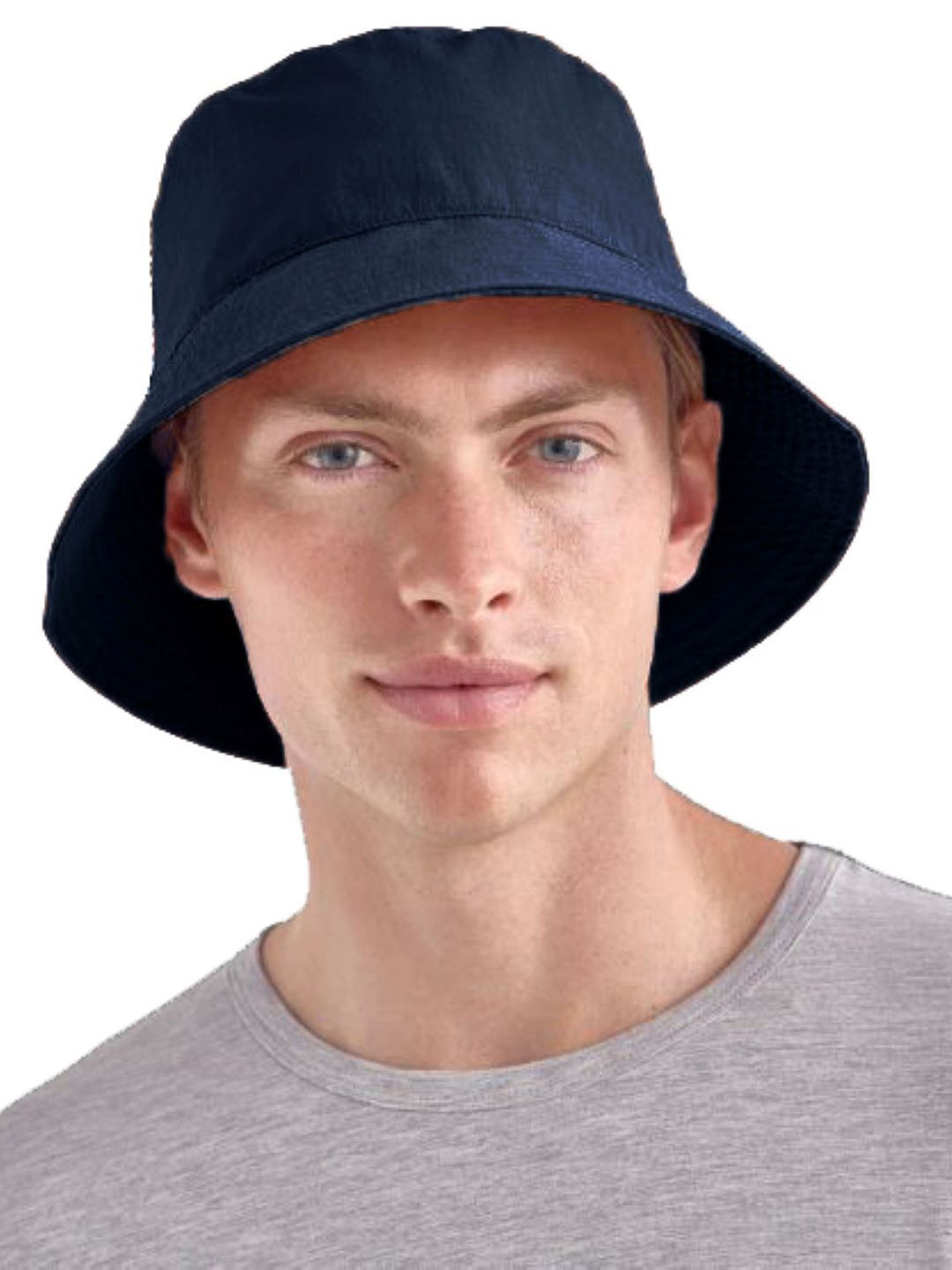 Infispace Men Navy Blue Solid Sun Hat