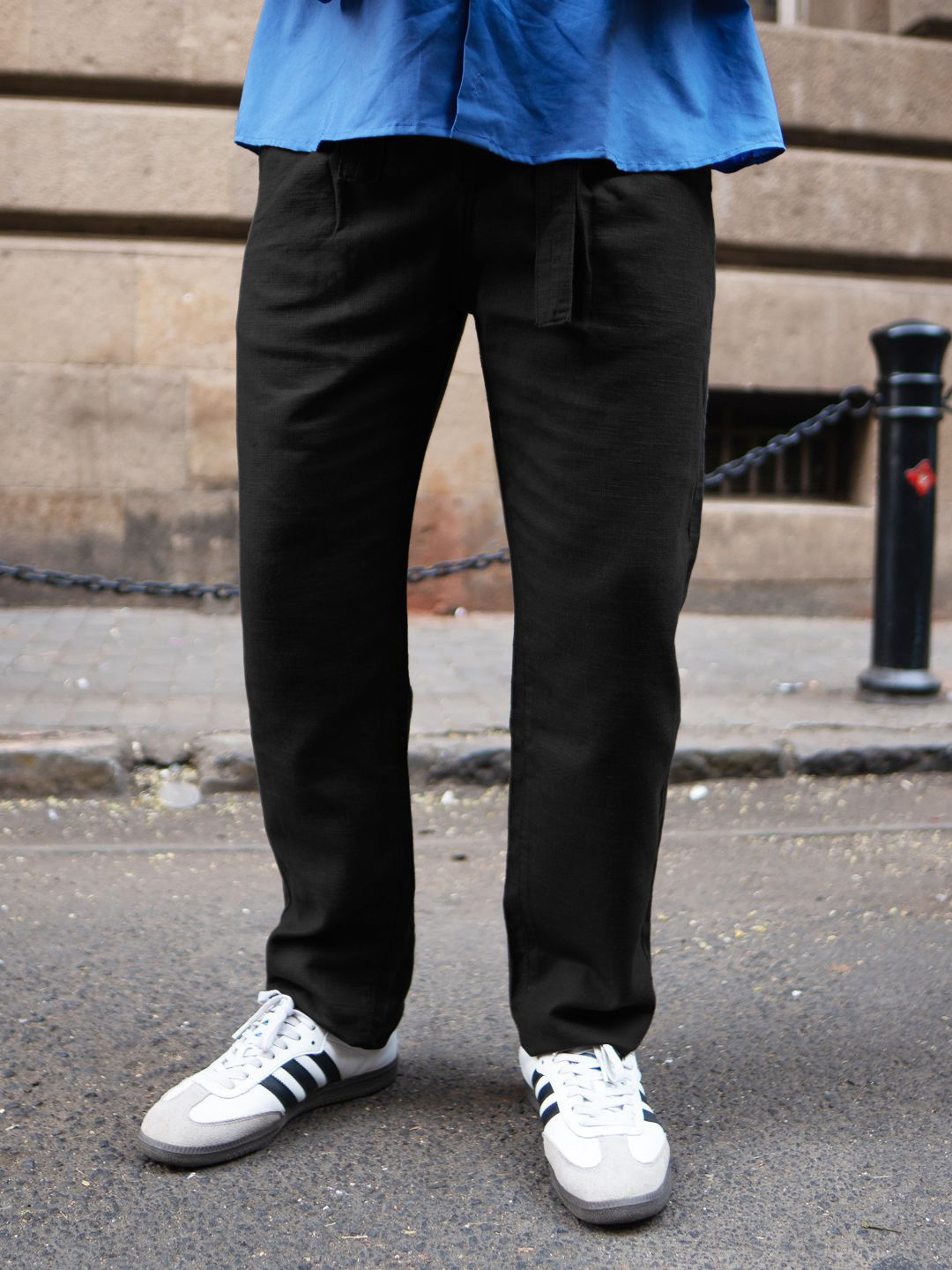 Powerlook Comfort Fit Pant With Belt