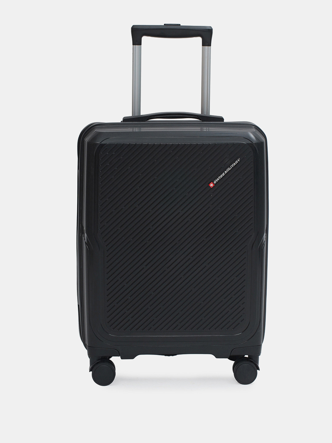 SWISS MILITARY Calvin Hard 360 Rotating Wheels Luggage Trolley Suitcase