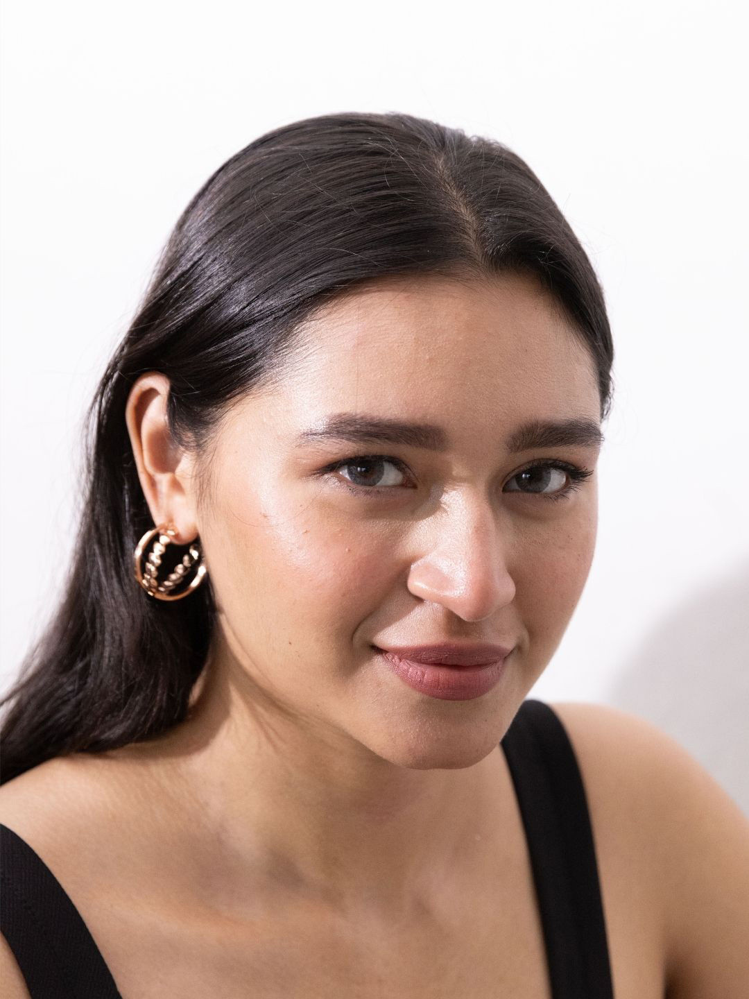 House of Pehr Rose Gold-Plated Contemporary Hoop Earrings