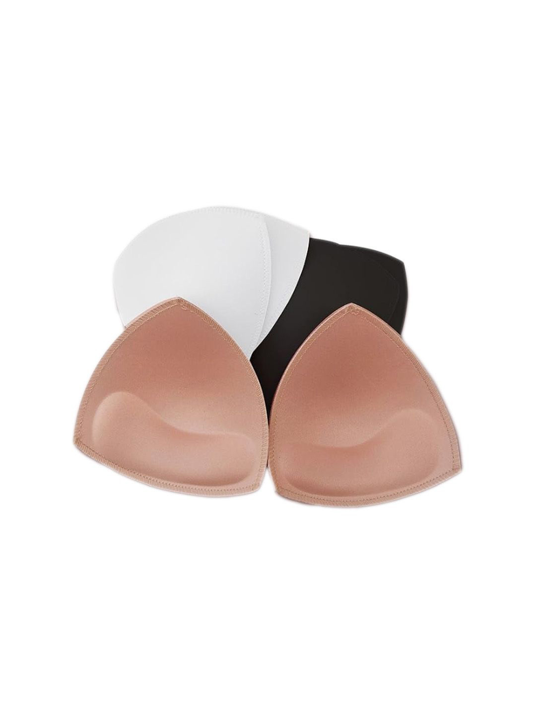 SECRETS BY ZEROKAATA Pack of 3 Reusable Triangle Breast Enhancer Bra Insert Pads for Women