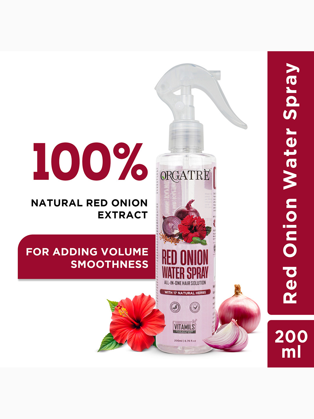 Orgatre Red Onion Water Spray- 200 ml
