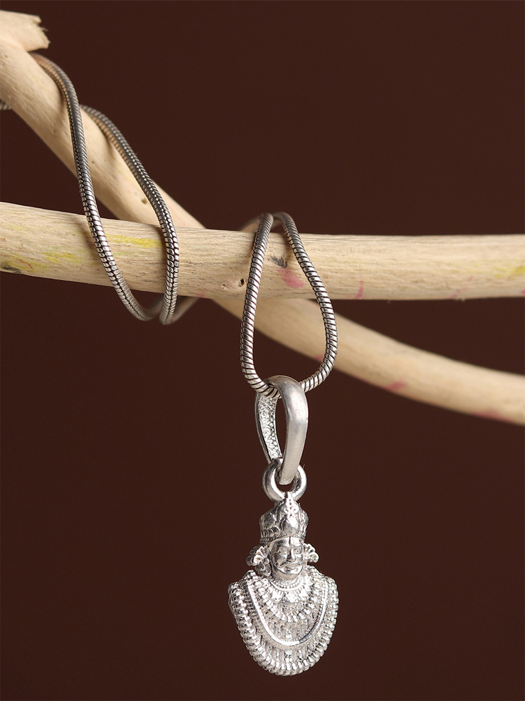 Metronaut Men 925 Sterling Silver God Baba Khatu Shyam Pendant