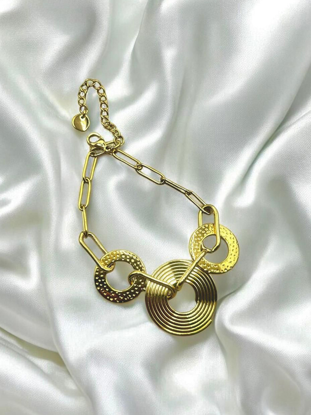 ELEGANCE Women Gold-Plated Charm Bracelet