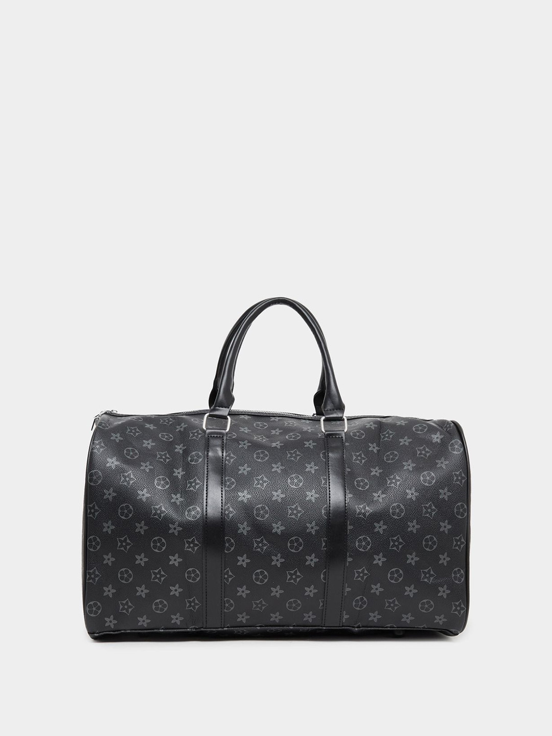 Styli Women Printed Abstract Printed Patchwork Detailed PU Duffel Bag