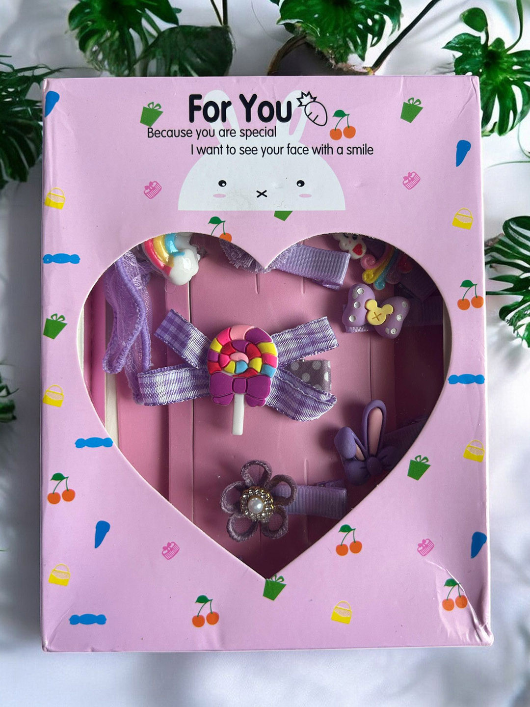 CHANDERKASH Women Pack of 10 Ribbon Bow & Hairpins