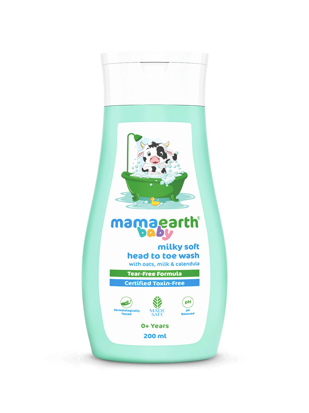 Mamaearth Baby Milky Soft Head to Toe Wash with Oats & Milk Protein - 200 ml