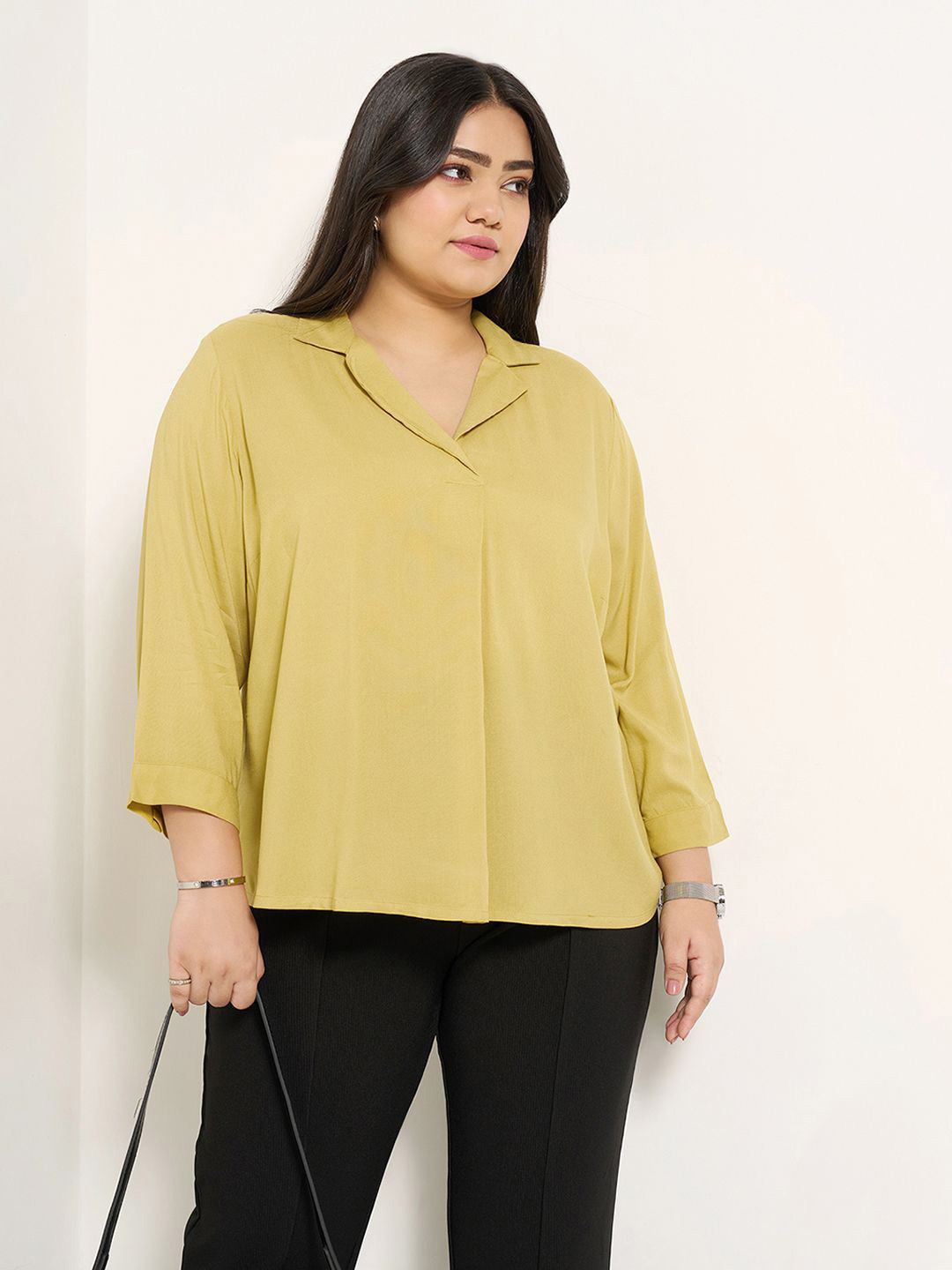 Honey Curvytude by Pantaloons Women Boxy long Top